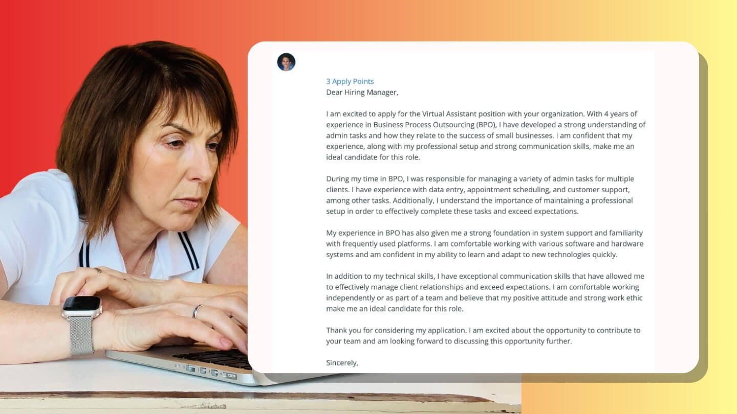 Streamlined Hiring Process Cover Letter Sample #2