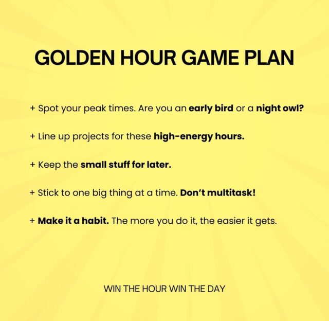 The Game Plan