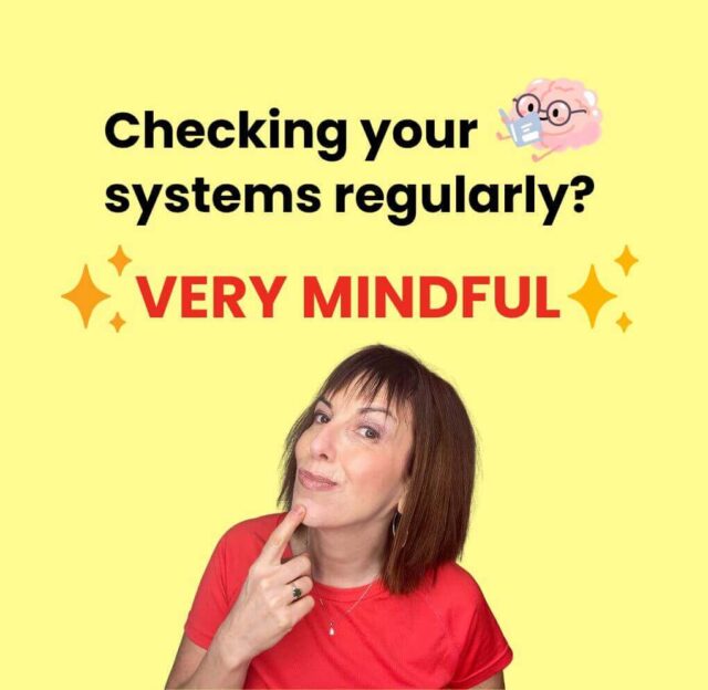 Checking your systems regularly? VERY MINDFUL