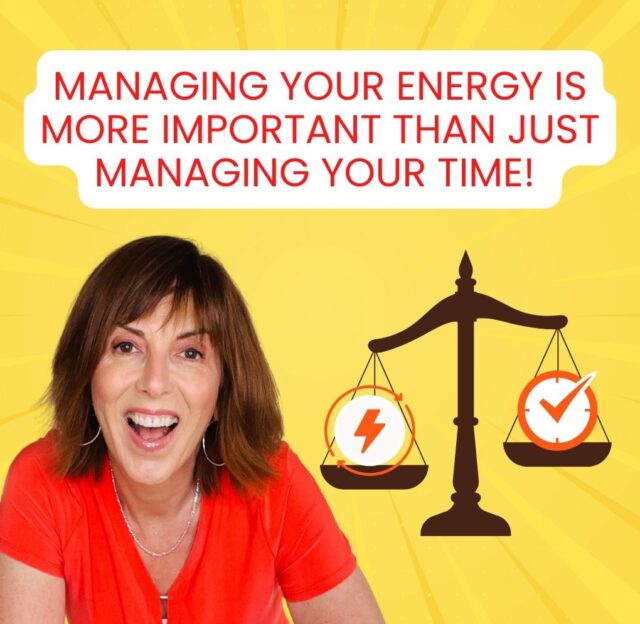 Managing your energy is more important than just managing your time!