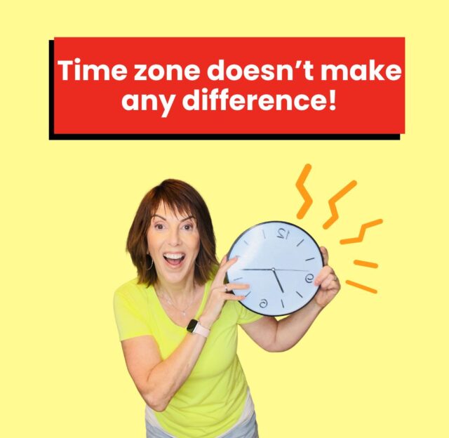 Time zone doesn't make any difference!