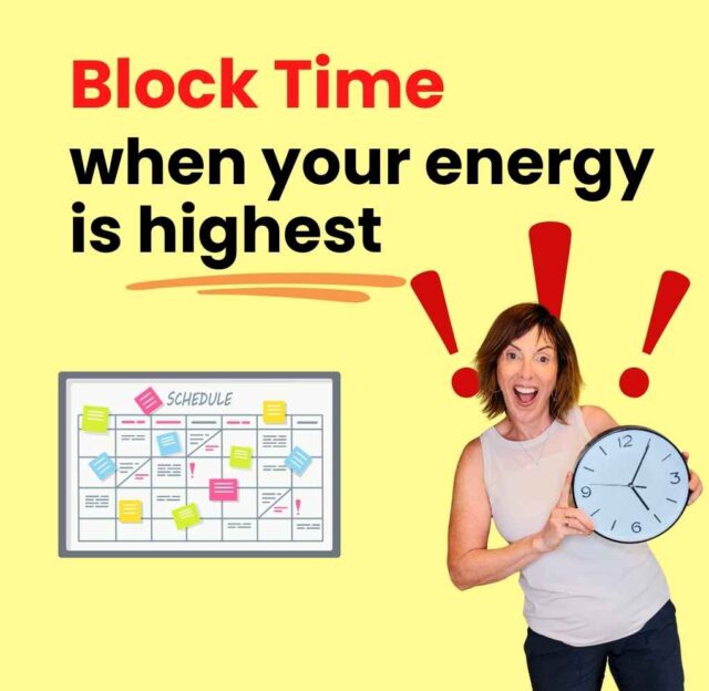 Block time when your energy is highest!