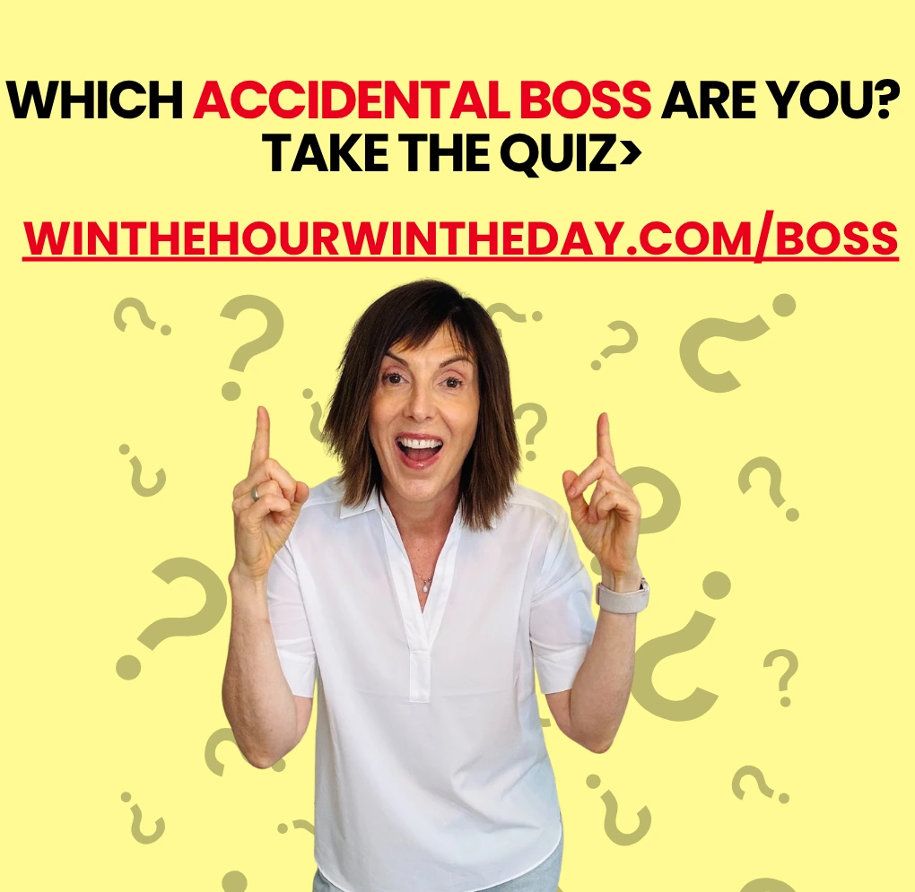Which Accidental Boss are you, take the quiz, Kris Ward pointing